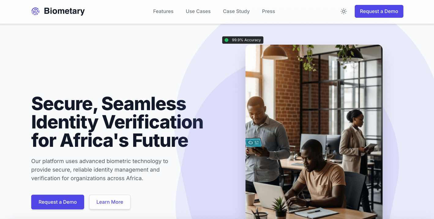 Biometary platform interface